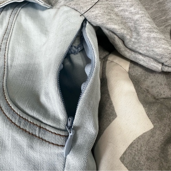 AKIRA THE LAST WORD LACE UP DENIM HOODIE MINI DRESS - Picture 11 of 13